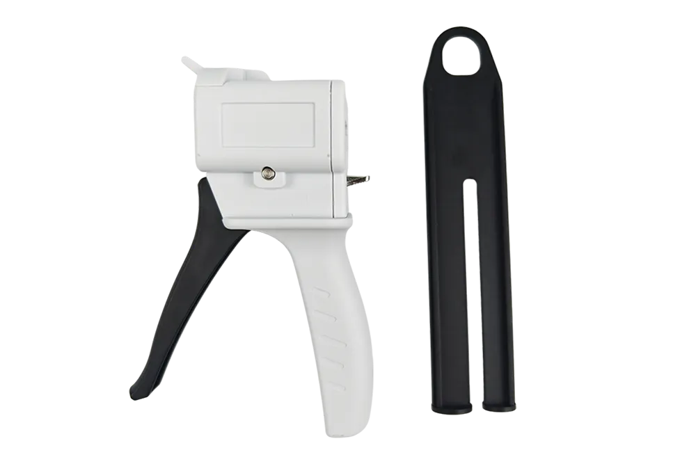 Professional dental impression mixing gun components diagram