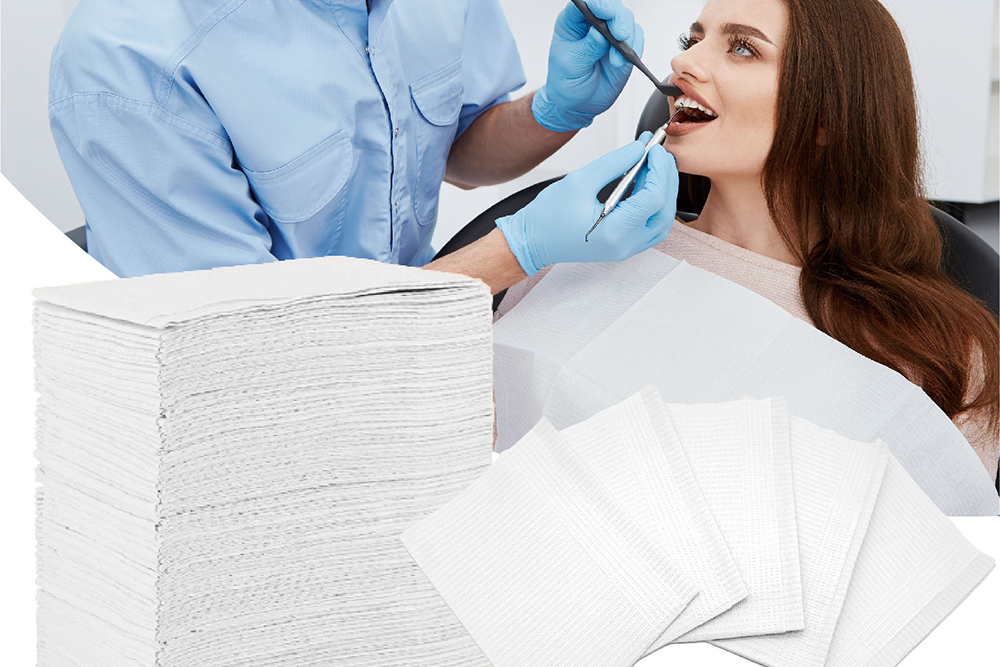 dental bib used in dental surgery