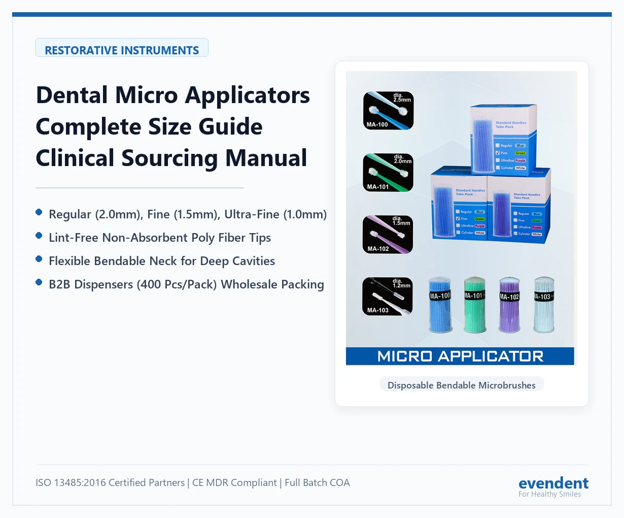 Dental Micro Applicators Sizes and Wholesale Sourcing Guide - EvenDent