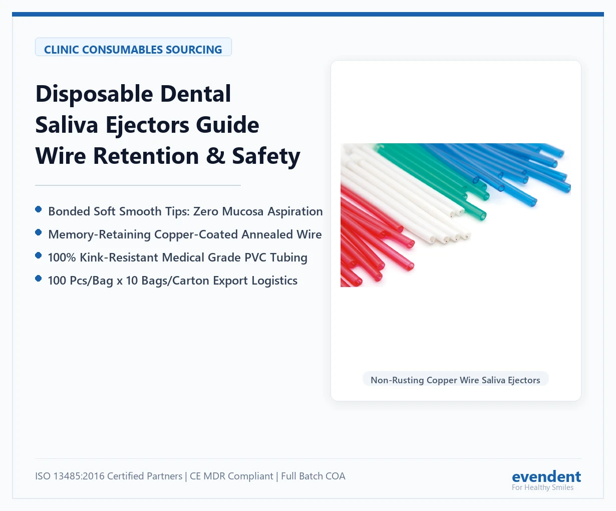 Disposable Dental Saliva Ejectors Wholesale Quality and Logistics Guide - EvenDent