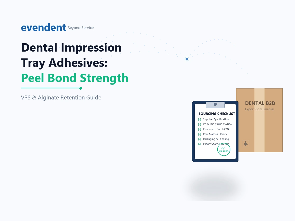 Dental Impression Tray Adhesives: Peel Bond Strength